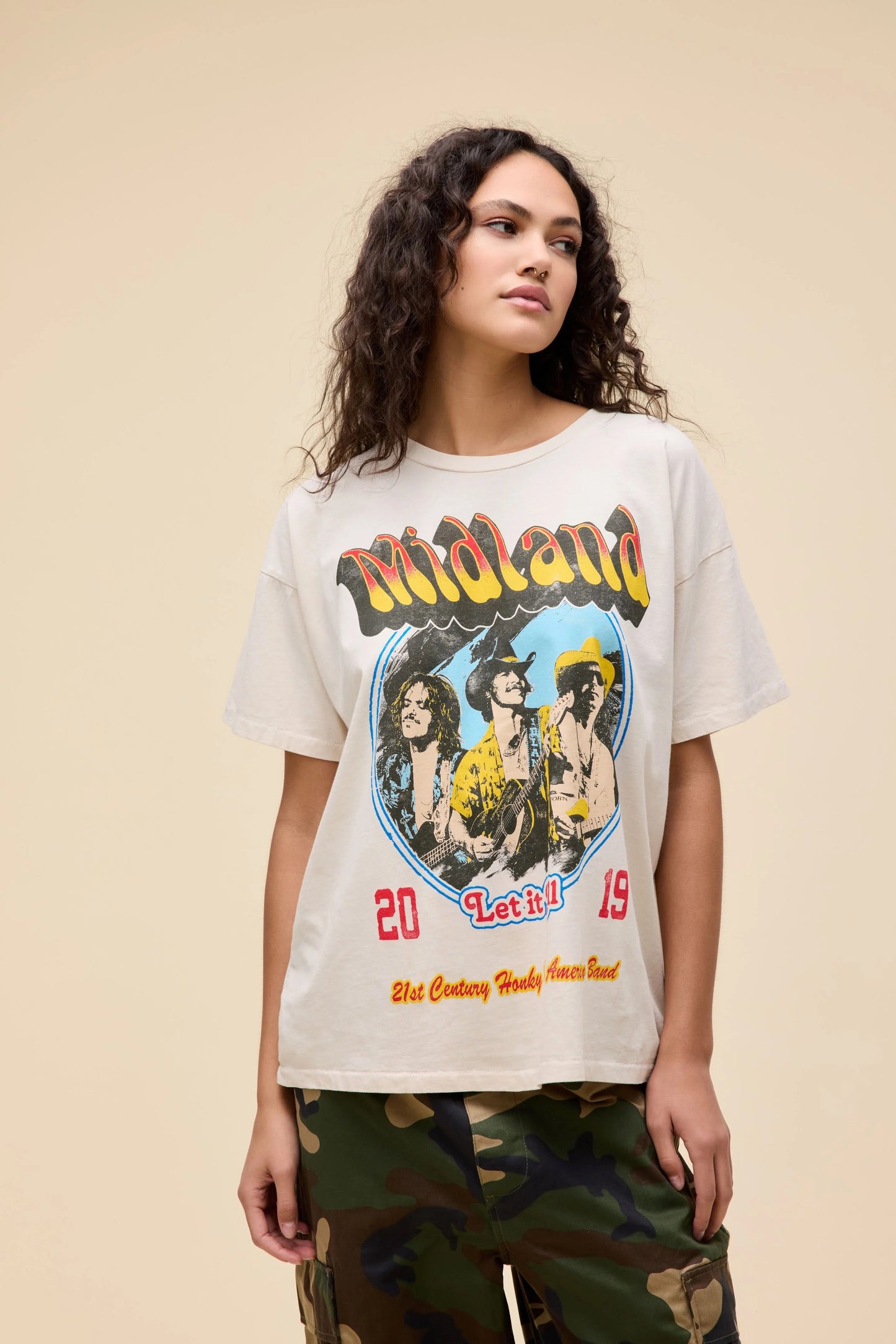 Daydreamer Midland Let It Roll Tour Merch Tee