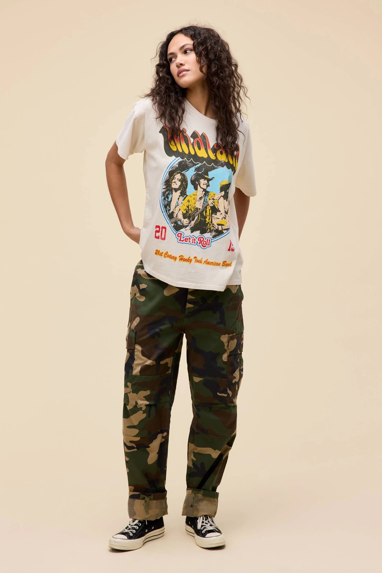 Daydreamer Midland Let It Roll Tour Merch Tee