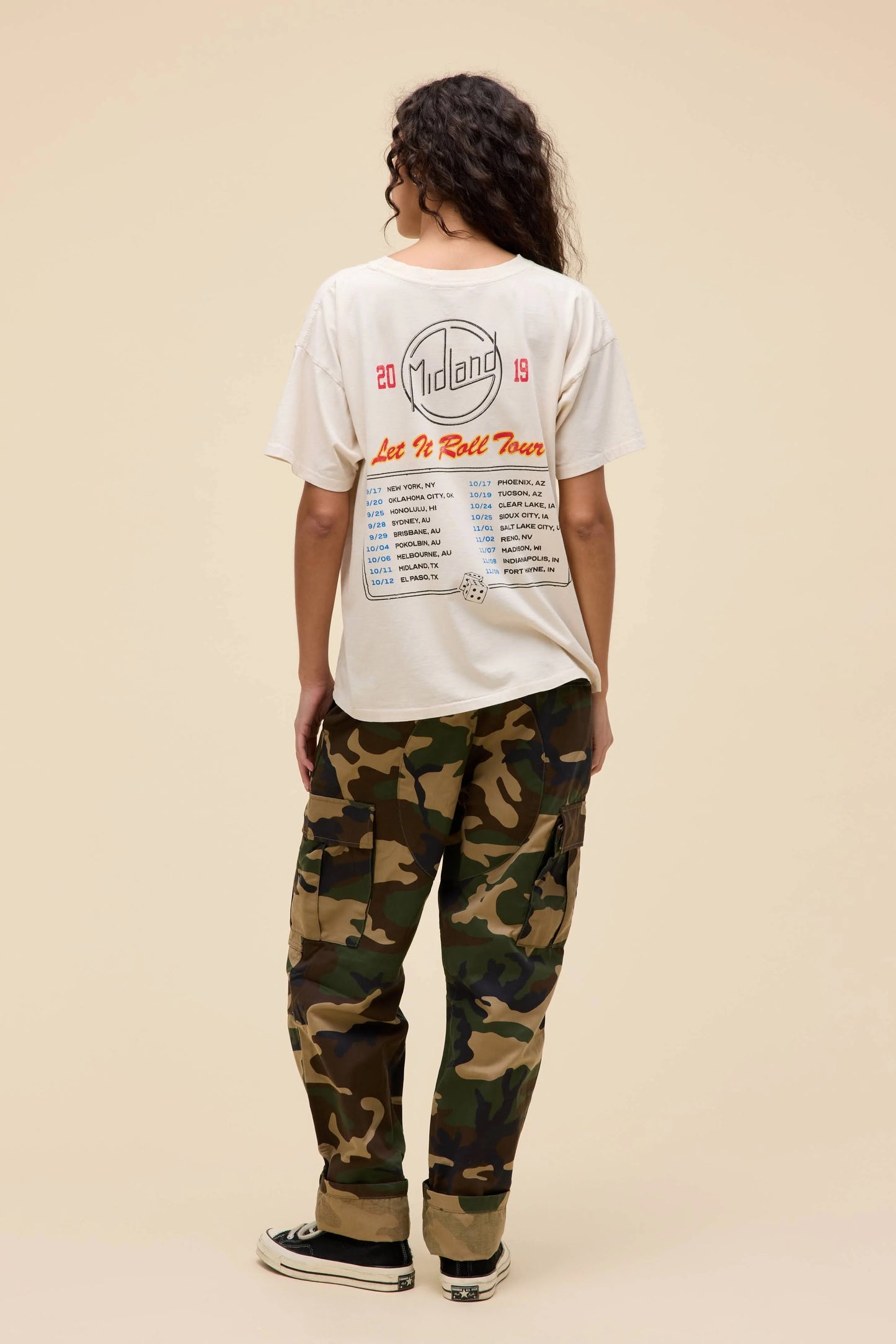 Daydreamer Midland Let It Roll Tour Merch Tee
