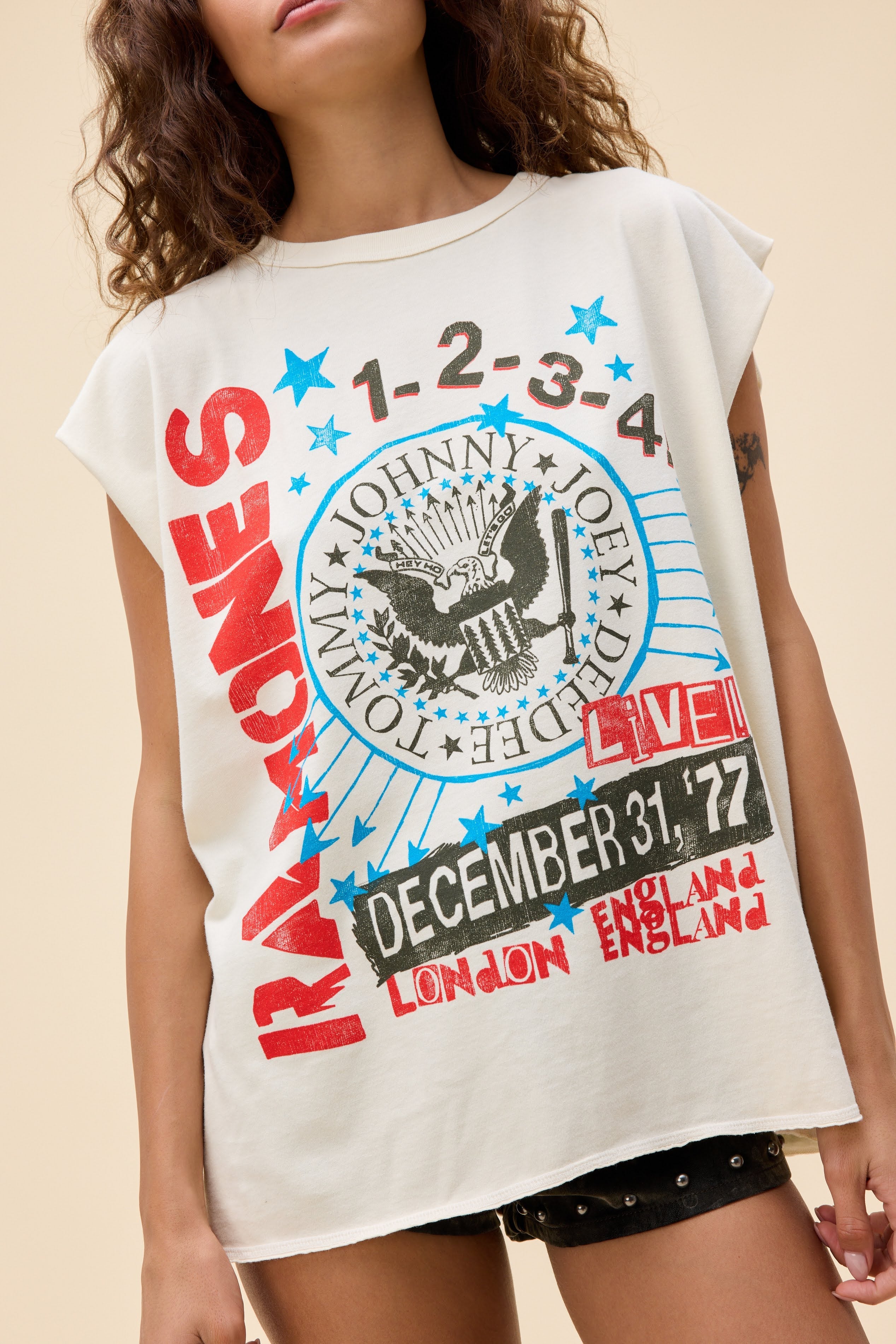 Daydreamer Ramones 77 Show Poster Muscle Tank