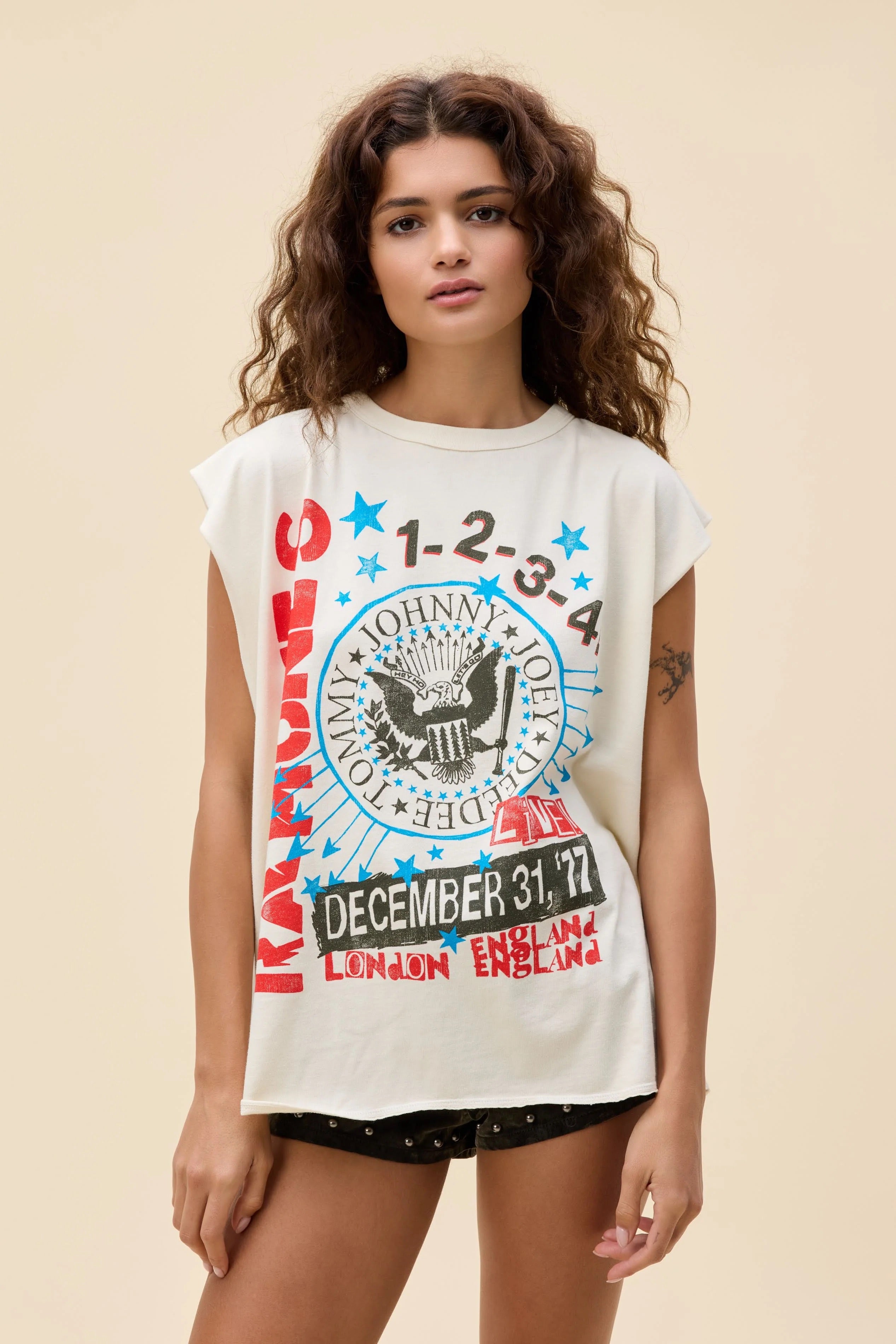 Daydreamer Ramones 77 Show Poster Muscle Tank