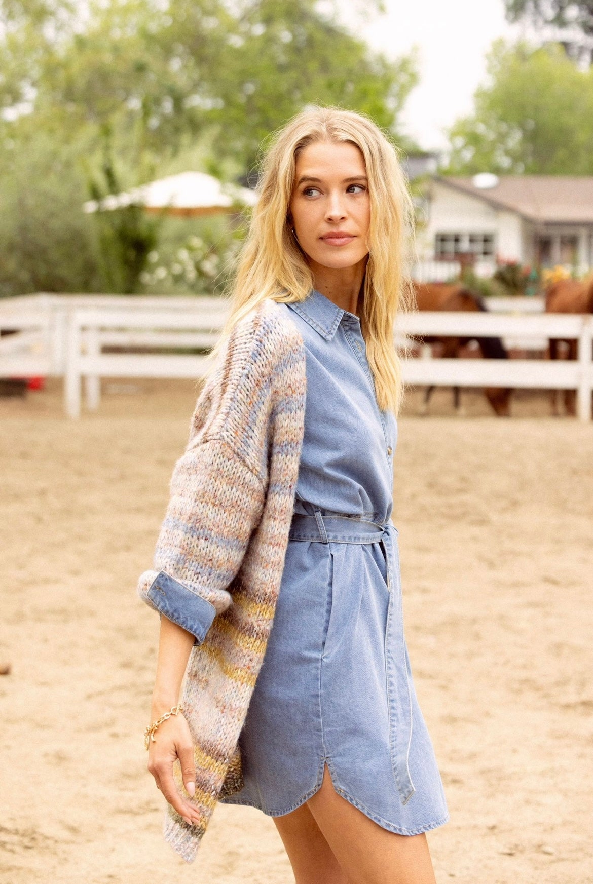 Montana Belted Denim Shirt Dress