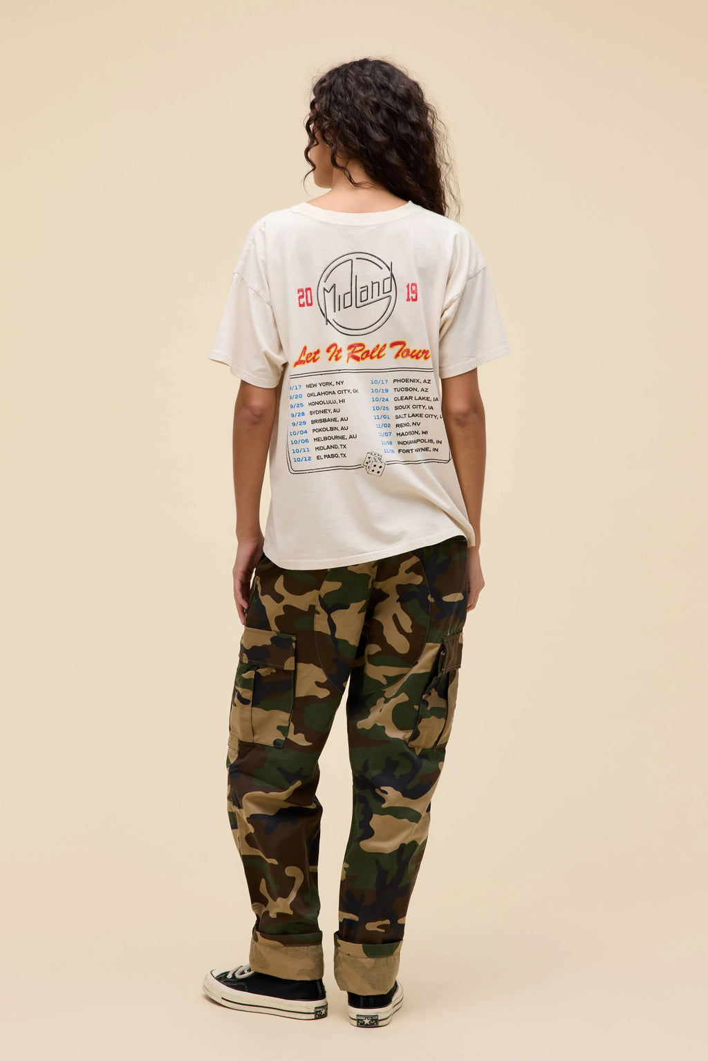 Daydreamer Midland Let It Roll Tour Merch Tee
