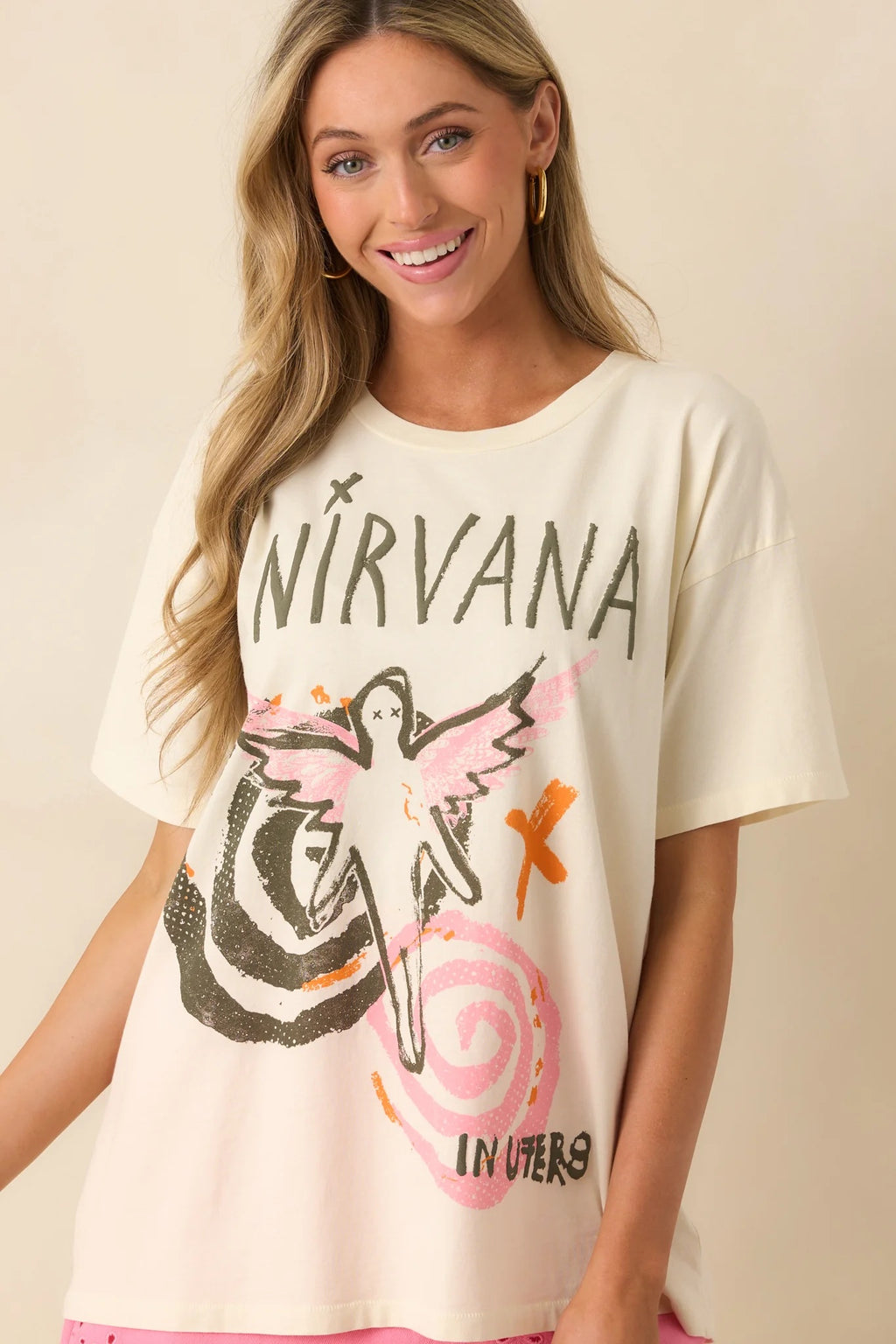 Daydreamer Nirvana In Utero Collage Merch Tee