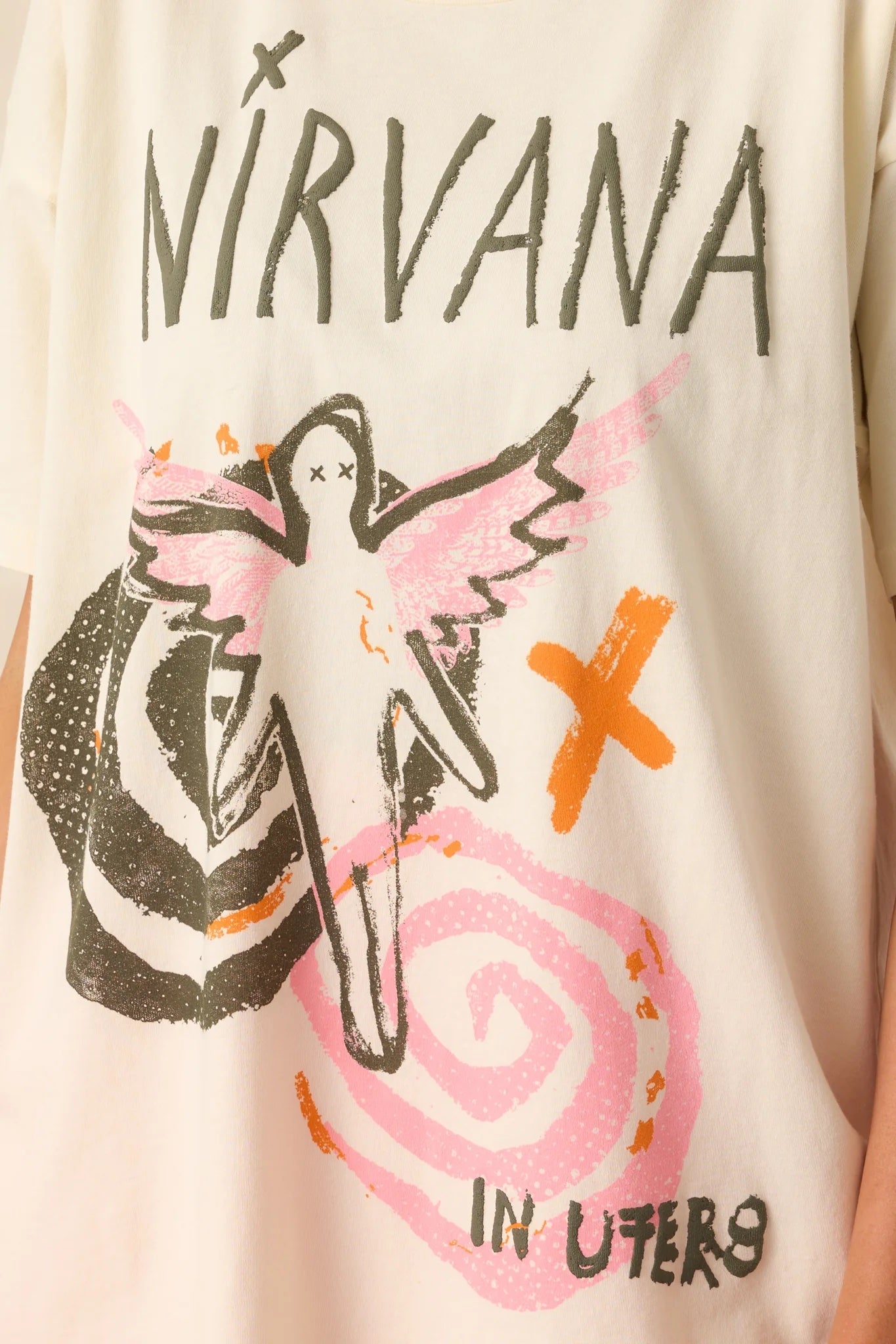 Daydreamer Nirvana In Utero Collage Merch Tee